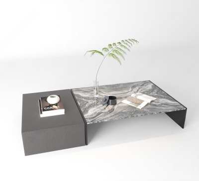 现代茶几3D模型下载